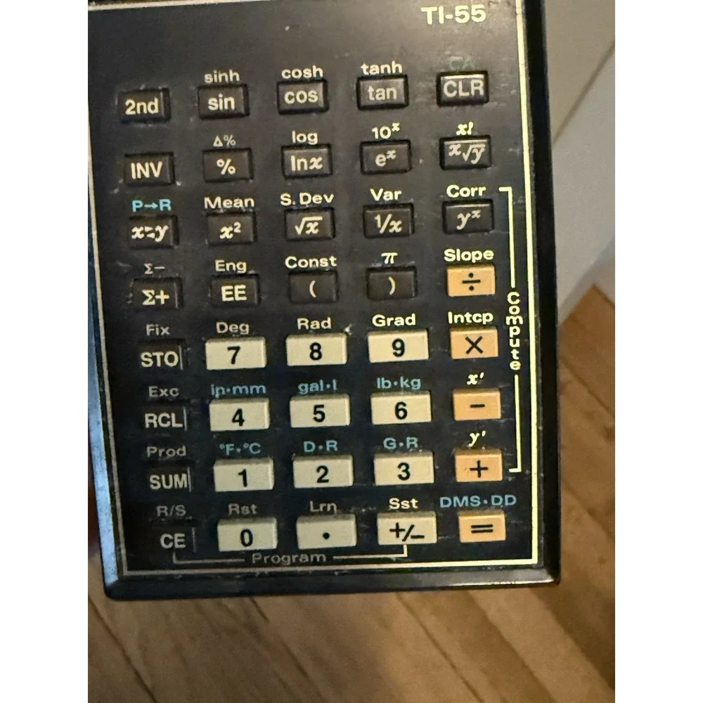 Texas Instruments TI Programmable 55 Calculator Vintage UNTESTED No Charger.